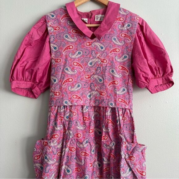 Vintage Jane Schaffhausen Belle France Floral Dress - Saks Fifth Ave Tag Size 4 - Picture 2 of 10